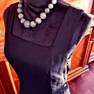 Vintage GAP Dress (Long) W/ Side Button Design